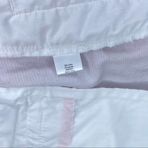 A.n.a. Twill Red & White Striped Shorts Size 4 - Picture 5 of 7